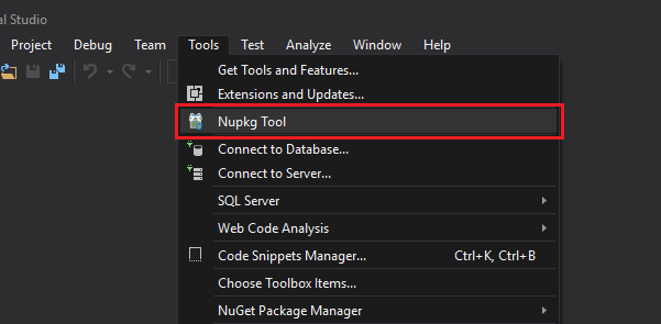 Create nuget package visual studio code